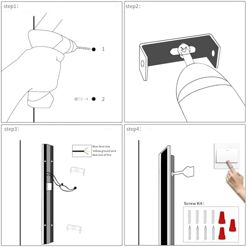 LED extérieure applique murale dimmable lampe longue variable 2700K-6500K - 6