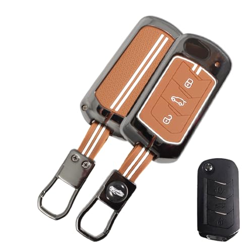 Image of Metal Series keycover for Mahindra Thar | Xuv700 | 3X0 | xuv300 | Scorpio - 3 button flipkey