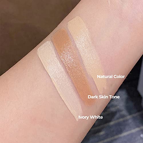 Erinde 3 Colors Concealer Palette, 3 In 1 Cream Concealer, Contour, Foundation, Color Corrector For Dark Circles, Waterproof Long-Lasting, Full Cover Concealer Makeup With Concealer Brush 15G/0.53Oz #TOP1