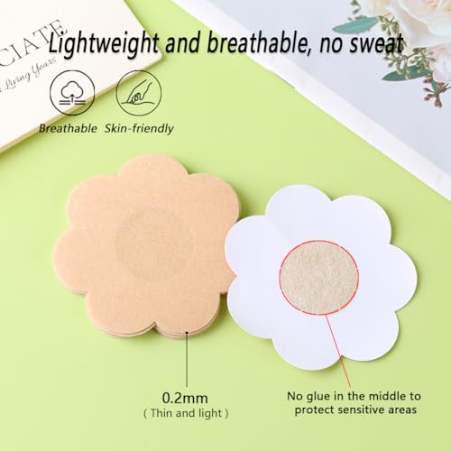 30 Pieces Nipple Covers, Disposable Breast Covers, Disposable Bra Pad, Invisible Adhesive Nipple Covers for Women4