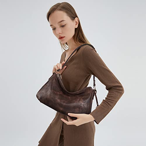 BOSTANTEN Purses for Women Leather Shoulder Bags Designer Handbags Ladies Hobo Bag - Image 3