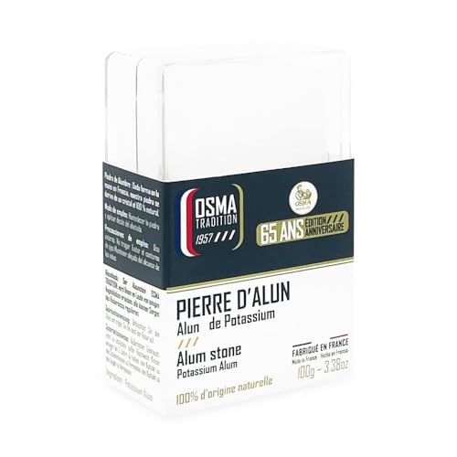 Osma Bloc D’Alum Pietra In Allume Di Potassio (Allume Di Rocca) 100Gr In Cofanetto