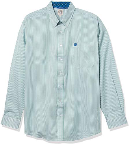 Cinch Men's Classic Fit Long Sleeve Button One Open Pocket Shirt, Lush Meadow Stripe, XX-Large