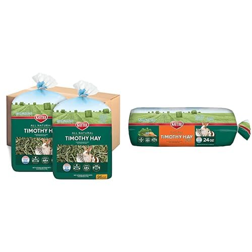 Kaytee Timothy Hay Natural 12 lb Plus Zanahorias 24 oz