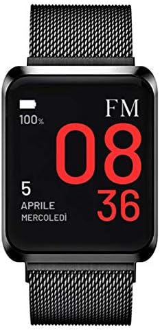 Smartwatch regalo uomo donna FLORENCE MARLEN FM1S | Disegnato In Italia |2  CINTURINI|Maglia Milanese Nera  Napoli|Orologio,Water-Resistant|Cardiofrequenzimetro,Contapassi,Notifiche|IOS\u0026Android  : Amazon.it: Elettronica