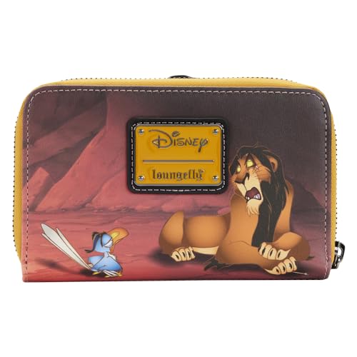 Loungefly DISNEY LION KING VILLAINS SCENE SCAR ZIP AROUND WALLET3