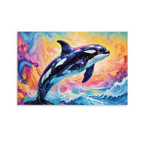 Toile orca décoration murale salon et grande impression toile 50x75