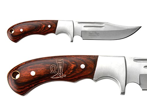 NDZ Performance Full-Tang Fixed Blade Hunting Straight Edge Knife Elk Ridge ER-052 Wood
