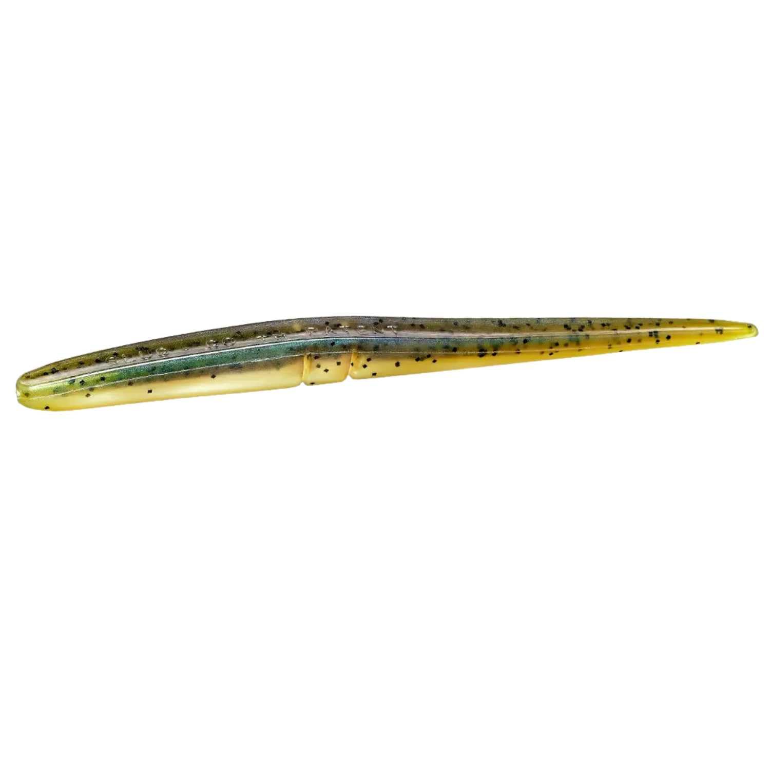 Lunker City Fishing 6" Slug-Go Soft Stick Plastic Bait Bass Lure 8 Pack Per Bag, Made in The USA - Golden Shiner 45 โ image 1