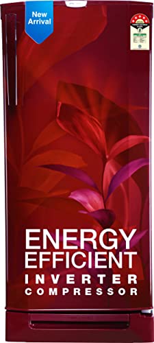 Godrej 202 L 5 Star Advanced Inverter, Jumbo Vegetable Tray Direct Cool Single Door Refrigerator With Base Drawer(2023 Model, RD 210E TDI MN WN, Marine Wine)