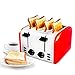 Produktbild Toaster 4 Slice, 5-Gang-Einstellung, Auftauen, Auftauen, leicht zu reinigen, für Bagels, Brotspezialitäten und andere Backwaren, tragbar für die Küche zu Hause