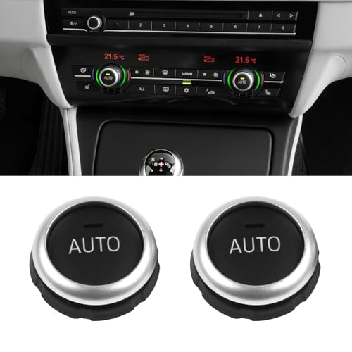 Jaronx Compatible with BMW AC Knob Buttons for 5‘F10 F11, 6’F12 F13, 7‘F01 F02, X5 F15, X6 F16 Front Console/Rear Air Condition Climate Control Knobs, AC Button Replacement for BMW 61319393931