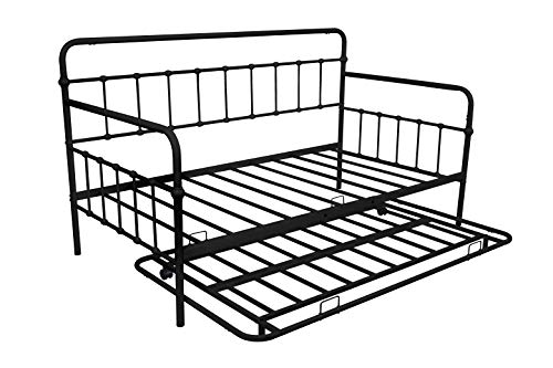 Harper & Bright Designs Twin Size Daybed, Metal Frame Daybed With Twin Trundle Bed, Twin Size Daybed Frame For Kids, Teens, Adults, No Box Spring Needed (Black) #TOP4