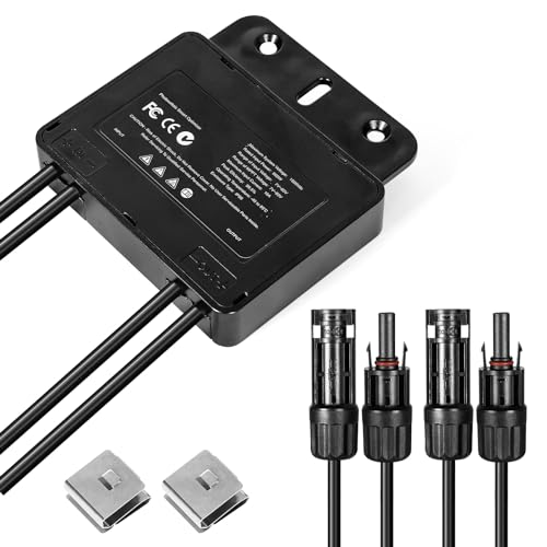 Jadeshay Solar Optimierer 600W Solar Panel Optimizer MPPT Solarpanel Photovoltaik Leistungsoptimierer Spannungsregler, Solar PV Optimierer für Wechselrichter Balkonkraftwerk