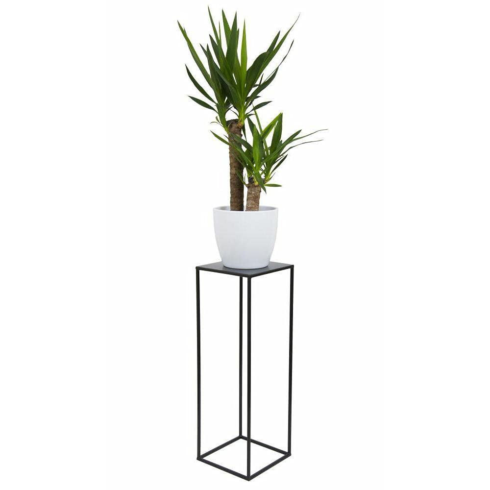 Loft Support à Fleurs Moderne en métal 70 cm Noir