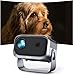 Produktbild BeamerElektrischer Fokus/Trapezkorrektur±360° Rotating Mini Beamer 1080P Full HD 12000L WiFi6 Bluetooth Projektor Jimveo Sky Beamer Unterstützt 4K Heimkino 300'' Display mit iOS/Android/TV Stick/USB