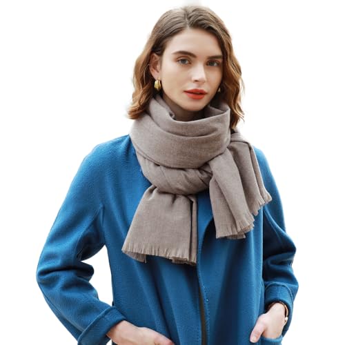 RIIQIICHY Scarfs for Women Pashmina Shawl Wraps for Evening Dresses Women Scarf for Wedding Large Winter Scarves Dull Grey