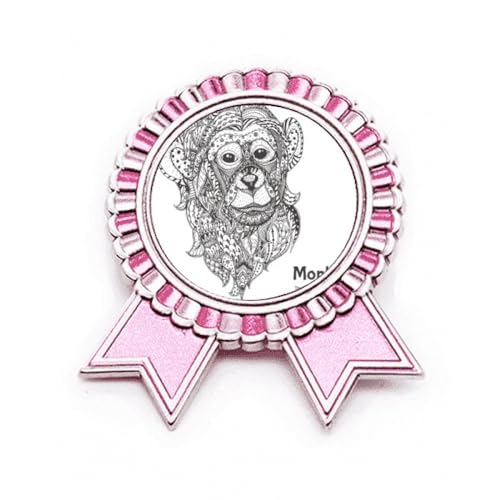 Pin's singe rose en métal un détail fun pour exprimer votre bonne humeur
