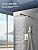 Cobbe Shower Faucets Sets Complete,Shower System,10 inches Rainfall Shower Head with Handheld, Shower Faucet Set for Bathroom Rough-in Valve Body and Trim Included