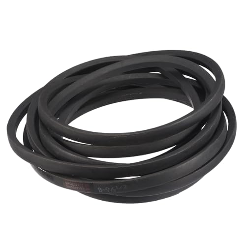 Image of uxcell 3 Pack B96 1 /2 Classic Wrapped V-Belt, 99 inch Outside Circumference Wrapped Industrial Rubber V-Belt B Profile V-Belt for Industrial Machinery Equipment, Black
