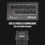 Seasonic Focus GX 850W Power Supply ATX 3.1 PCIe 5.1 (12V-2x6) 10 Years Warranty Cybenetics Platinum Fully Modular RTX 5080 AMD RX 9000 Ready - Image 2