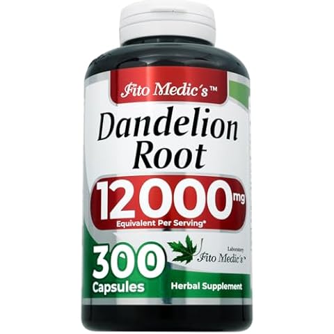 FITO MEDIC'S Lab | Dandelion Root Supplement |300 Capsules |12000 mg| Dandelion Root Capsules | Dandelion | Concentrate Extract | diente de Leon| Organic Dandelion | Ultra high Absorption. Cover