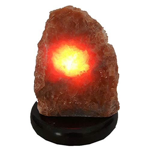 Preisvergleich Produktbild Edelsteinlampe roter Calcit, Front poliert