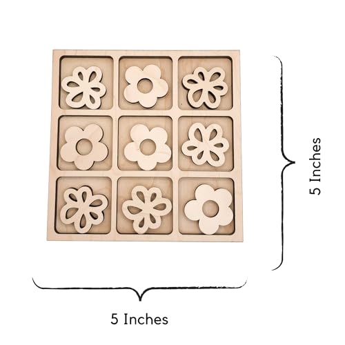 Juego de Mesa Tic Tac Toe Temático Natural miniatura 5