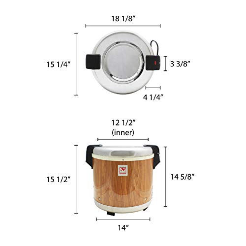 Excellante-SEJ21000-Commercial-Wood-Grain-50-Cup-Rice-Warmer