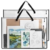 EOOUT 2 Pack 24x36 Inches Art Portfolio Case, Portfolio Folder for Artwork, Posters Storage Bag with Zipper...