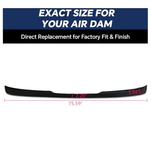 Image of PIT66 Front Air Dam Deflector Fit Chevy Avalanche Tahoe Suburban 2007-2013 | Lower Bumper Valance Replacement Fit Chevy Avalanche, Suburban & Tahoe 2007-2013, Fit Without Off Road Package, Not for Z71