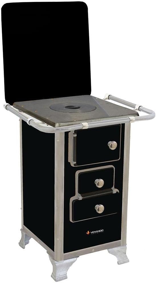 Fogão a Lenha Venâncio Preto com Tampa 00tpr Econômico — Melhor Eficiência e Controle de Calor