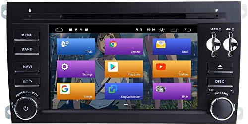 GPS-Navigation für Porsche Cayenne 2003-2010 Android 10.0 Doppel-DIN-7" Auto-DVD-Player Multimedia Autoradio Stereo-Auto-Play-Navi