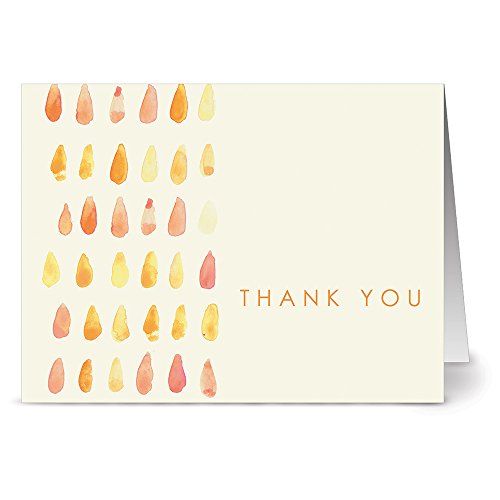 Note Card Cafe Thank You Cards With Kraft Envelopes | 72 Pack | Painted Thank You | Blank Inside, Glossy Finish | For Greeting Cards, Occasions, Birthdays, Gifts #TOP3