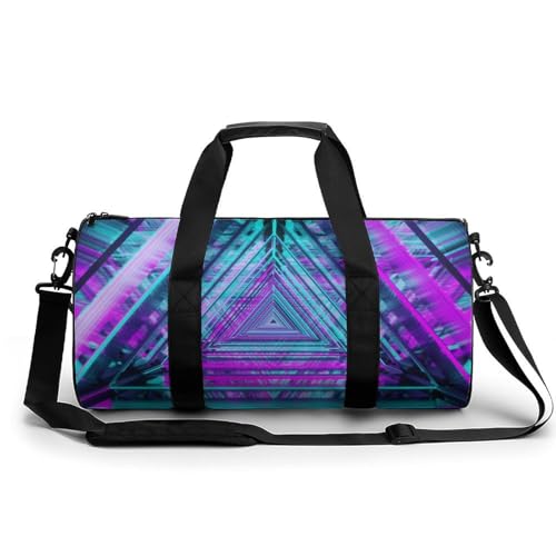 Sac de sport gym Triangle et sac de voyage duffel bag 45x23x23cm pour camping et randonnée