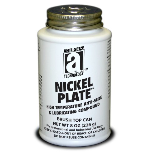 Anti-Seize Technology 35010 Nickel Plate Anti-Seize Compound with Graphite Paste in A Non Melting Carrier, 8 oz., Silver/Gray