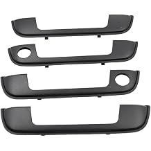 4 x Door Handle Exterior Kit Door Handle Frame Trim Cover Set Replacement Compatible with BMW 3 5 7 E32 E34 E36 51218122441 51218122442