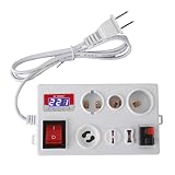 Portable LED Bulb Tester, Test Light Kit for Electrical and Automotive Use Plug in Led Lamp Tester Dc Voltage Detector and Led Circuit Tester with Dual Switches