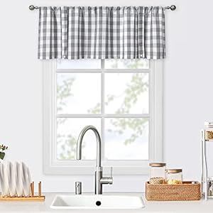 Zjdecorgreyandwhitebuffaloplaidtieupvalancecurtainbuffalocheckfarmhouseretroadjustableginghamtieupkitchenwindowtreatmentvalancesforcafebathroomwindows56x18silvergray Urban Country Home Decor Zjdecor grey and white buffalo plaid tie up valance curtain buffalo check farmhouse retro adjustable gingham tie up kitchen window treatment valances for cafe bathroom windows 56 x 18 silver gray urban country home decor