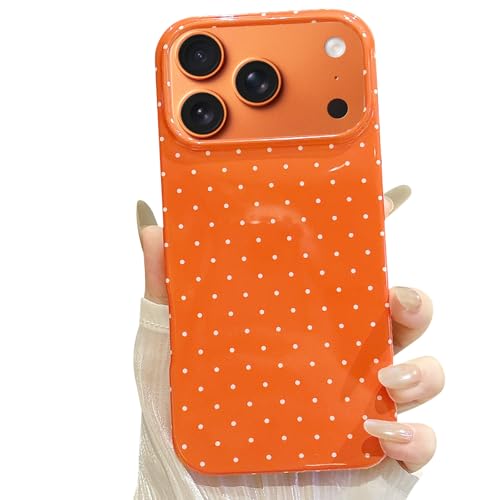 Coque mince iPhone 16 Pro Max anti-rayures esthétique rétro motif pois