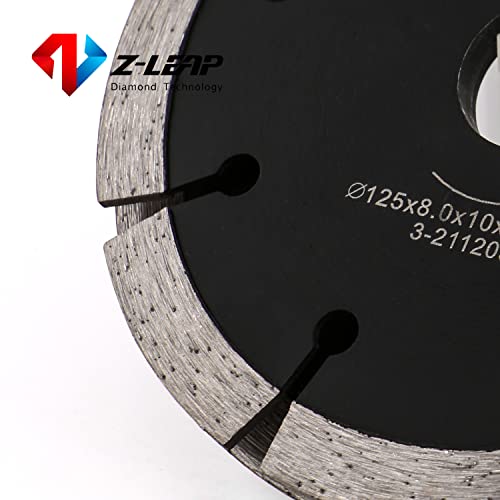 Z-Leap 5-Inch Dual Sandwich Tuck Point Diamond Blade For Angle Grinder Concrete Floor Brick Granite Marble #TOP3