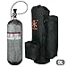 TUXING 4500Psi Carbon Fiber Scuba Tank 9L 9000CC High Pressure Composite Cylinder,Diving Tank,Deep Dive Gas Cylinder,Pcp Air Tank for Deep Diving Snorkeling (9L Pcp Air Tank+Regulator+Carrier Bag)
