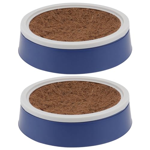 Image of FOMIYES 2 Sets Pigeon Nest Egg Nest Coir Pad Pigeon Supplies Coir Mat Bird Hatching Dove Nest Mat Artificial Bird Budgie Cage Accessories Where Pigeon Egg Pad Plastic Pet Cage Birdcage, 26x26cm, Blue