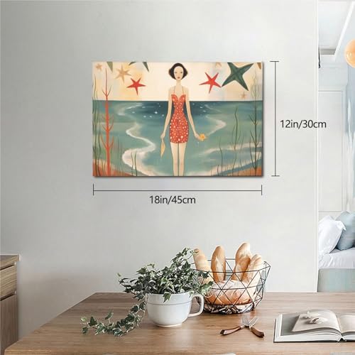 Impression de carte postale rétro sur toile premium 30x45cm - 6