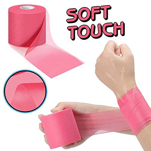 Image of Nuanchu Pre Wrap Athletic Tape 12 Rolls x 30 Yards Prewrap, Bright Colors | Pre Wrap Elastic Tape, 2.75 inch x 30 Yards, Foam Underwrap for Wrist Ankle Hand Hair Knees fingers Sports, Running Soccer Hiking