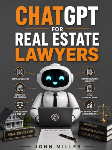 ChatGPT FOR REAL ESTATE LAWYERS: AI Prompts and Tools for Contracts, Closings, and Client Communication (Learn This AI Skill & Never Have Money Problems Again Book 8)
