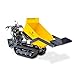 BAMATO Mini Raupendumper MTR-500PROS mit Kipphydraulik & Selbstladeeinrichtung | 6 kW Leistung | Raupenantrieb | 500kg Traglast | Raupentransporter Dumper Minidumper