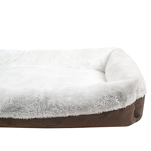 Long Rich Durable Two Tone Color Oxford Pet Bed, Large, By Happycare Textiles #TOP4