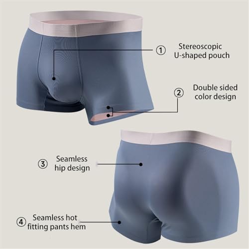 Calzoncillos tipo bóxer de algodón modal cómodos y transpirables talla L 7