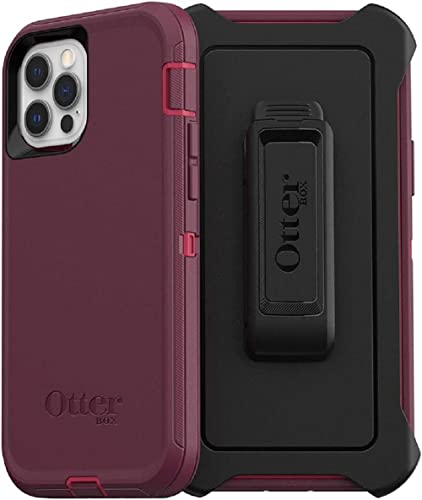 Protection OtterBox Defender iPhone 12 baroudeur coloris framboise et mûre